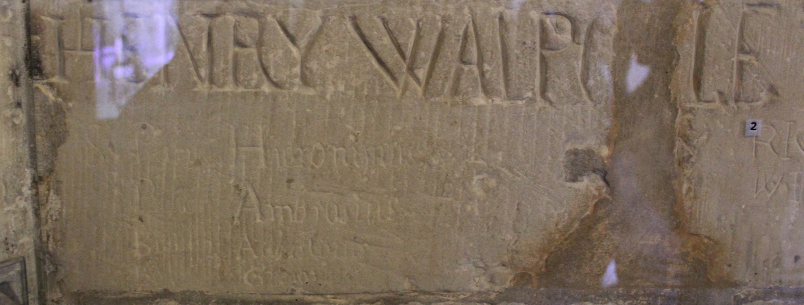 Henry Walpole kritzte seinen Namen während der Haft im Tower in London in die Wand
