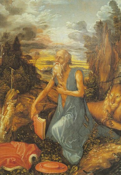 Albrecht Dürer: Hieronymus in der Wildnis, um 1495, National Gallery in London