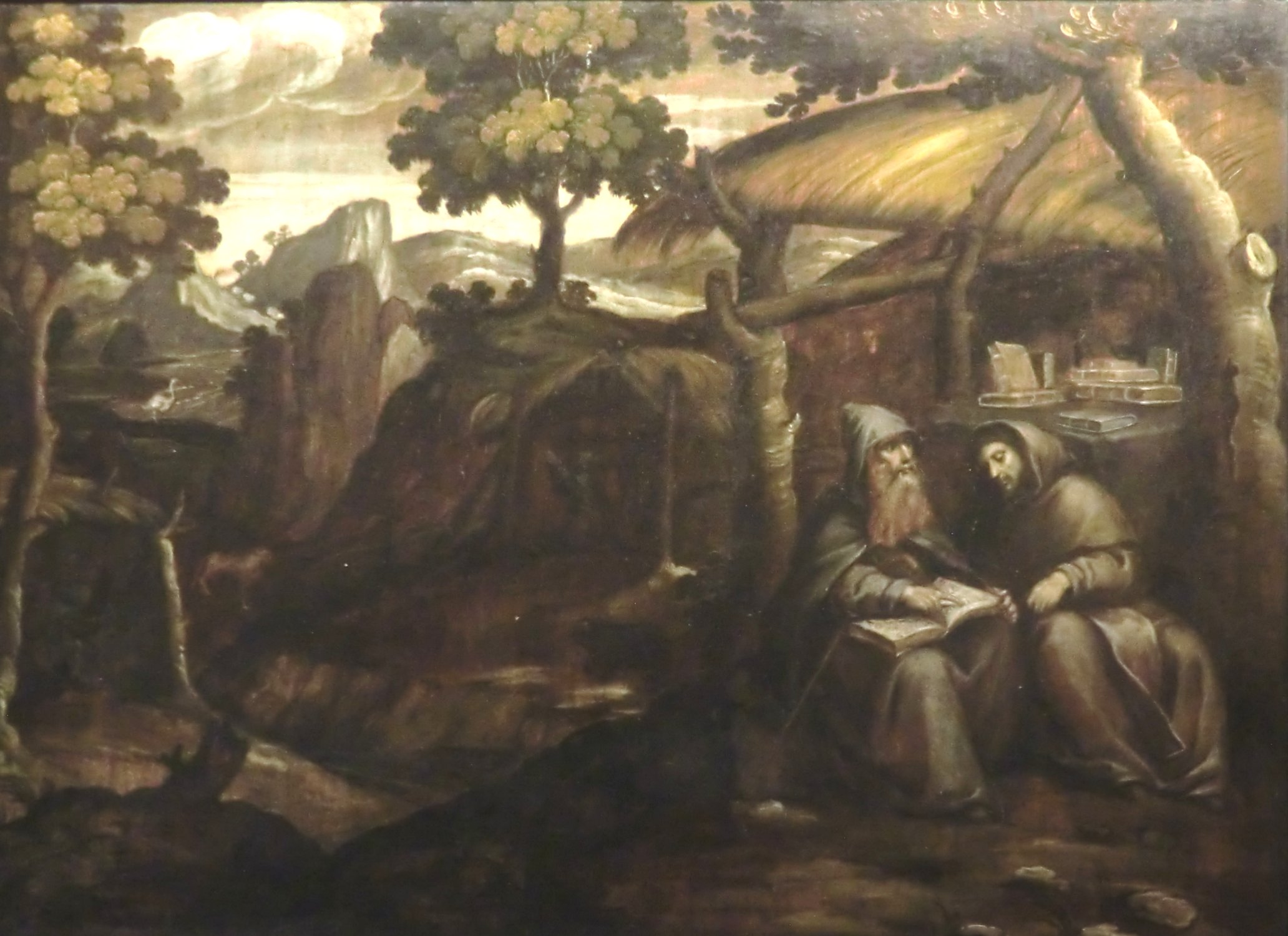 Simão Rodrigues: Hieronymus studiert bei den Einsiedlern in der Wüste Chalkis, um 1570