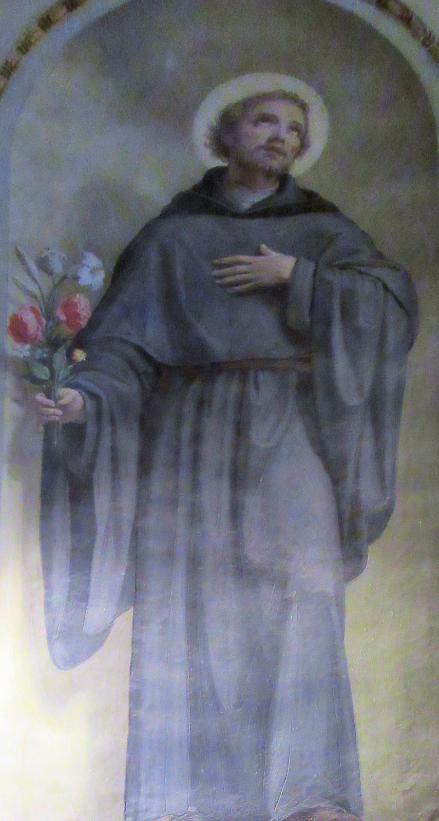 Fresko in der Kirche Sant'Agostino in Rom