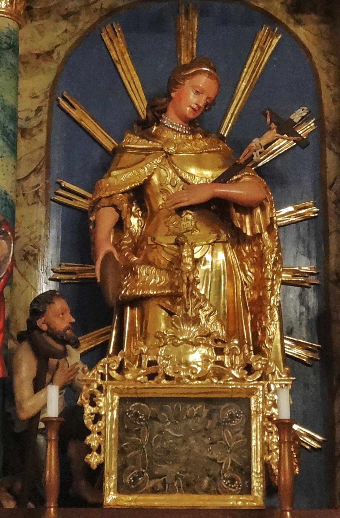 Statue in der Pfarrkirche in Stein im Jauntal