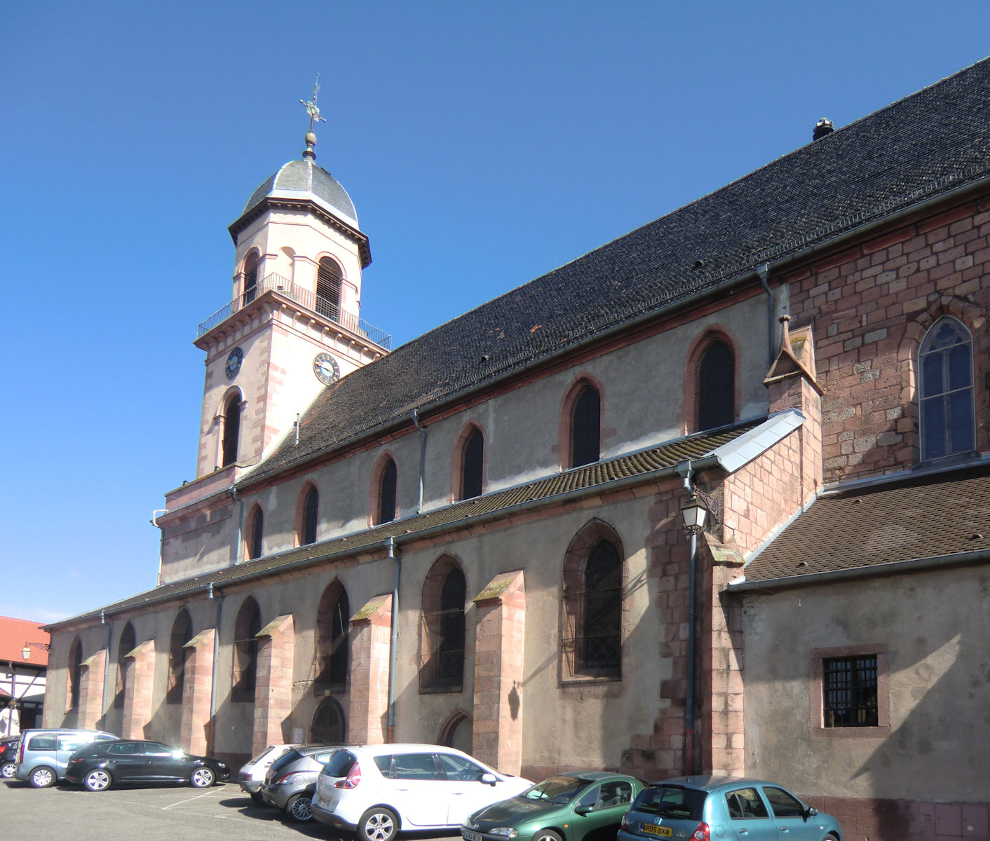 Die Hippolyt geweihte Kirche in St-Hippolyte