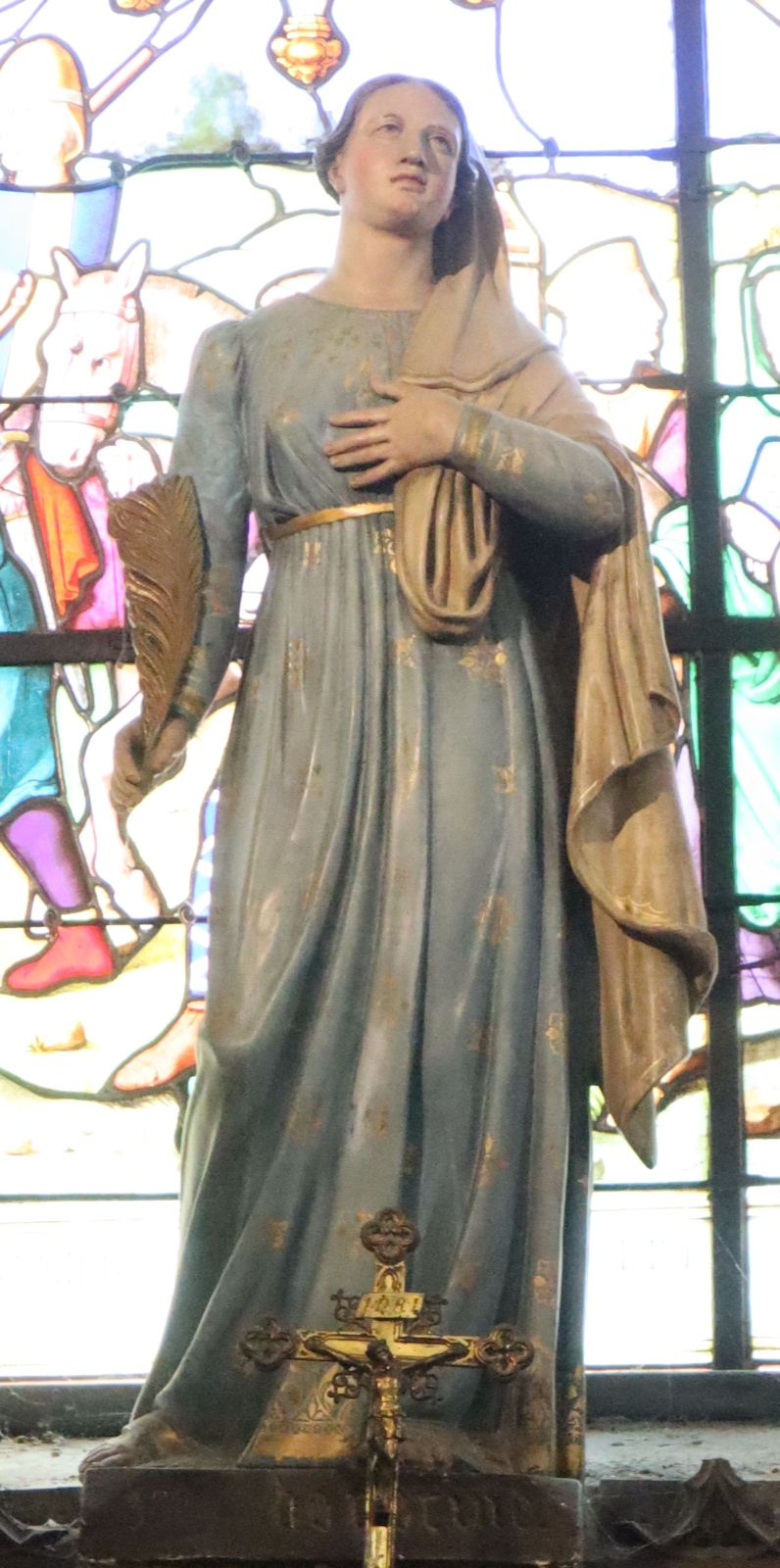Statue in der Kirche Saint-Maclou in Conflans-Sainte-Honorine