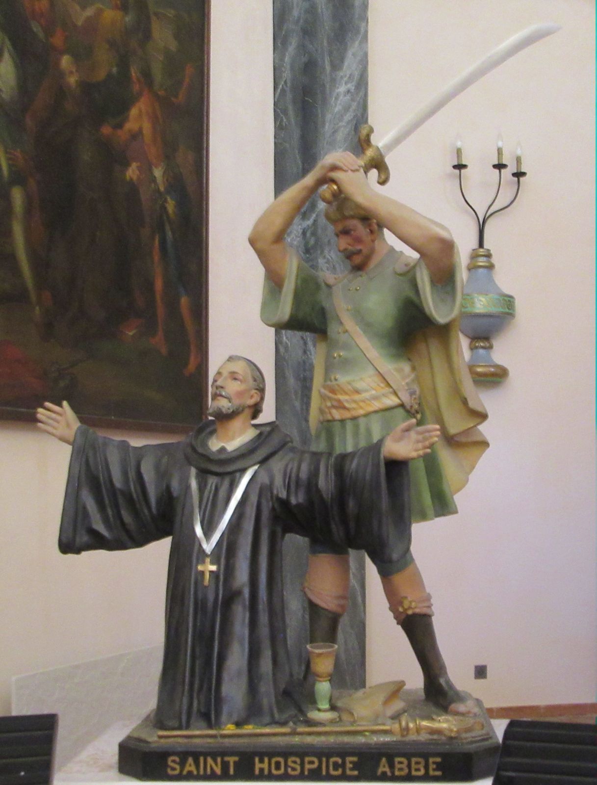 Statue in der Kapelle Saint-Hospice in St-Jean-Cap-Ferrat