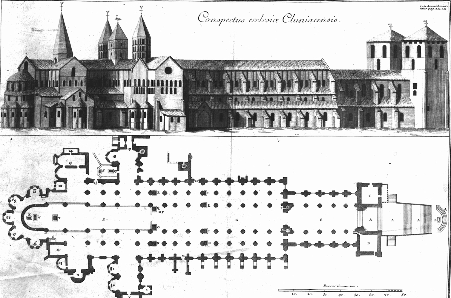 Die dritte Kirche der Abtei Cluny wurde unter Hugo erbaut und 1095 von ihm geweiht