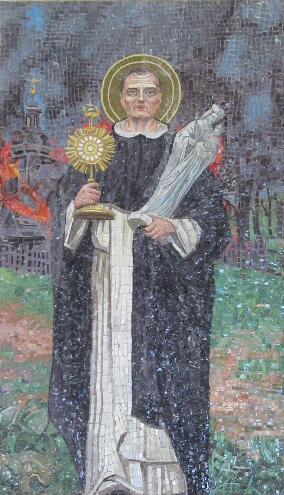 Mosaik, 2007, an der Kirche Santa Sabina in Rom