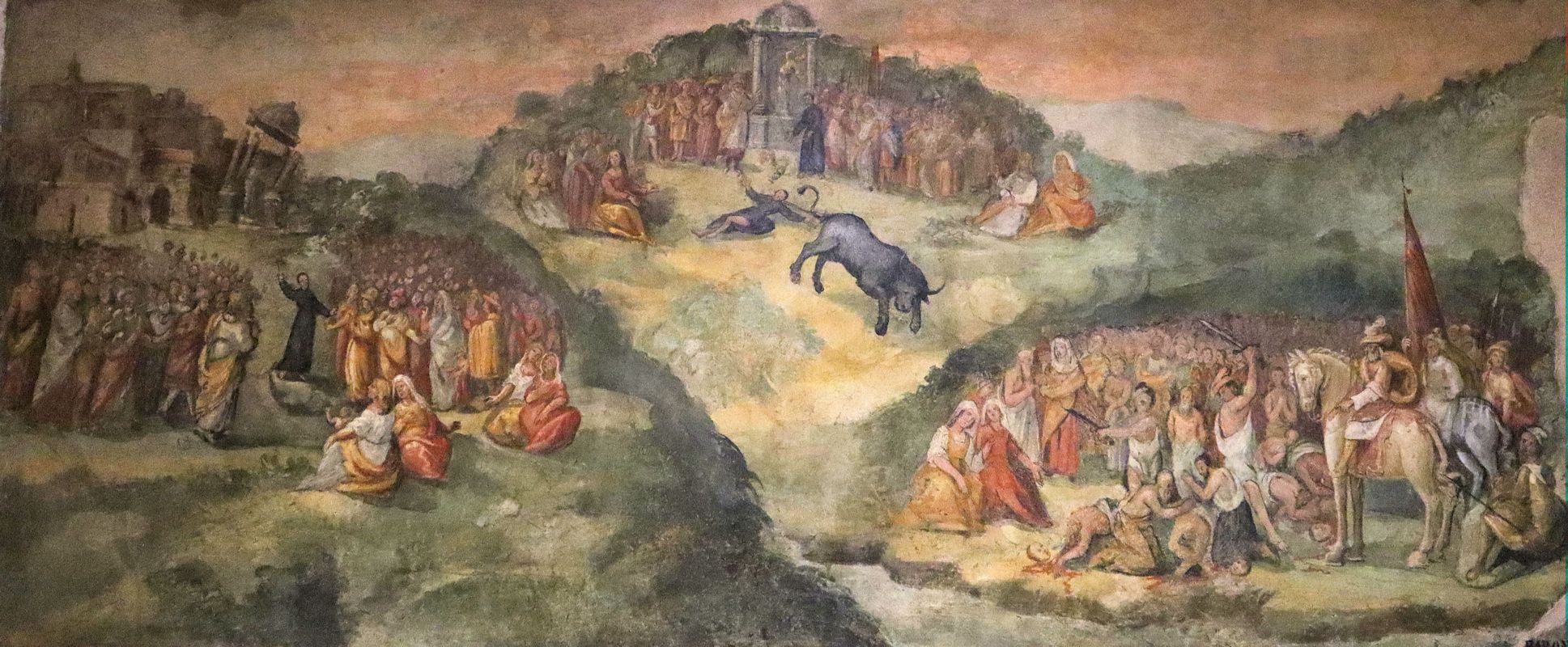 Fresko: das Martyrium von Hypolistus und Gefährten, in der Pfarrirche in Atripalda