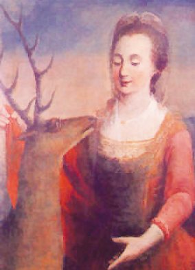 Josef Meurer: Ida mit dem Hirsch, um 1700