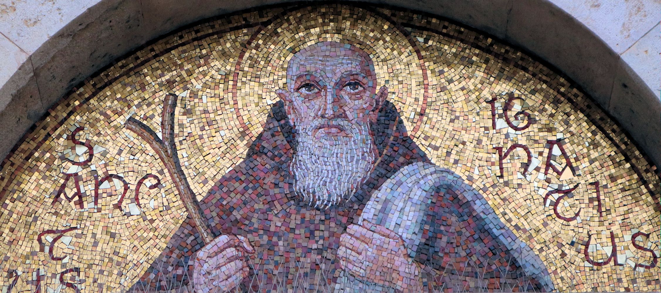 Mosaik an der Klosterkirche in Cagliari