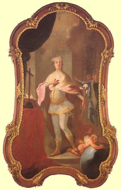 Johan Ignaz Cimbal (1722 - 1795): Imre, gemalt im Auftrag des Bischofs von Veszprém, Ignác Koller