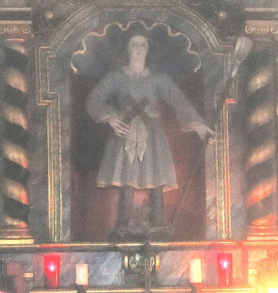 Altarstatue, um 1725, in der Irmunduskapelle nahe Mündt