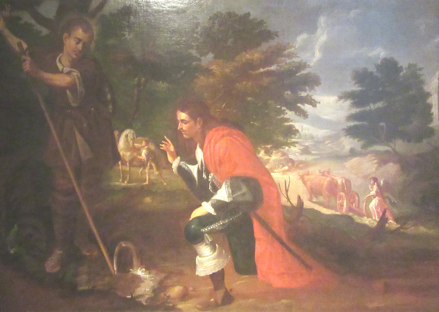 Anonymus: Isidor beim Brunnenwunder, um 1670