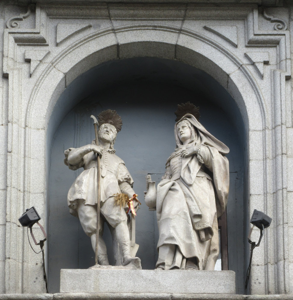 Isidor und Maria Toribia an der Jesuitenkirche San Isidro in Madrid