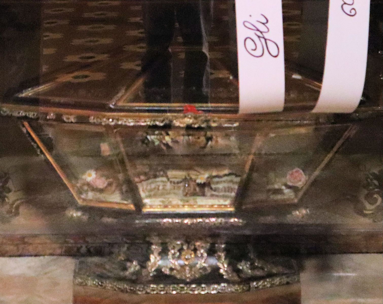 Reliquien in der Kirche Santi Gervasio e Protasio in Pavia, zuvor in der Kirche San Tommaso in Pavia