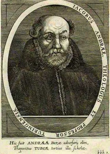 Jakob Andreä. Aus: Erhard Cellius: Imagines professorum Tubingensium, Tubinga, 1596