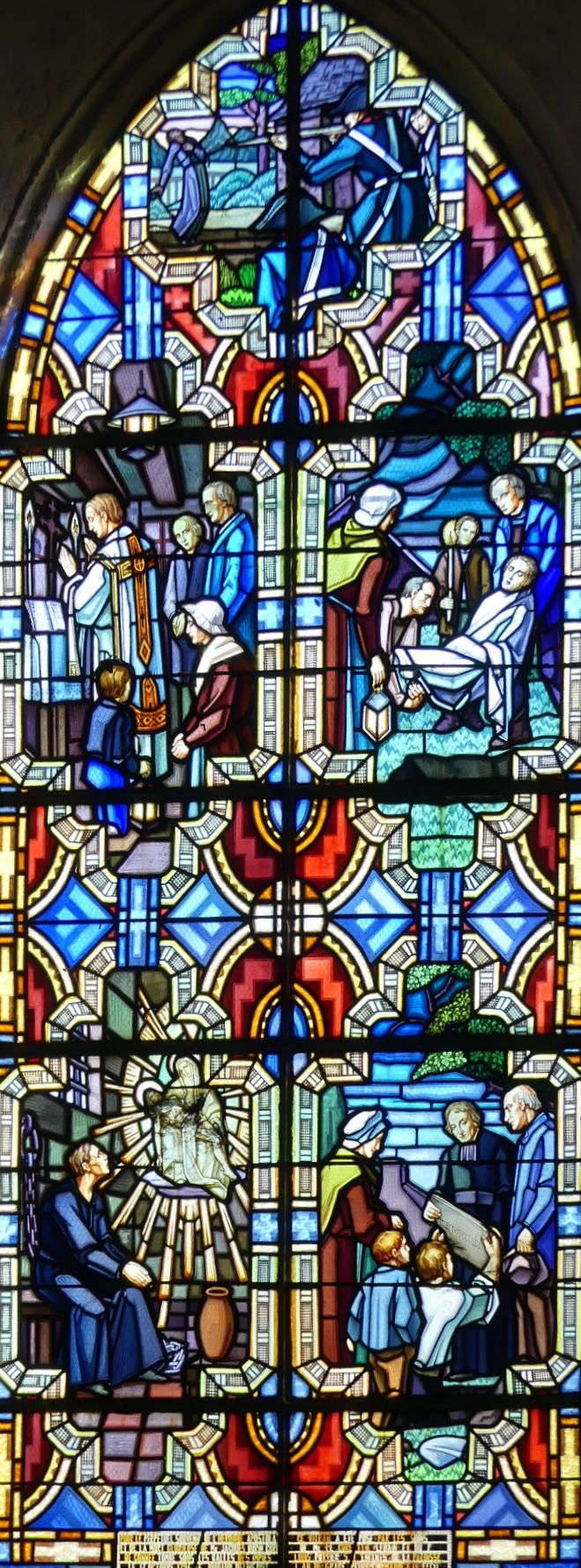 A. Maume Jean: Glasfenster: Jakob Burin, 1934/1935, in der Kirche in Saint Martin de Connée