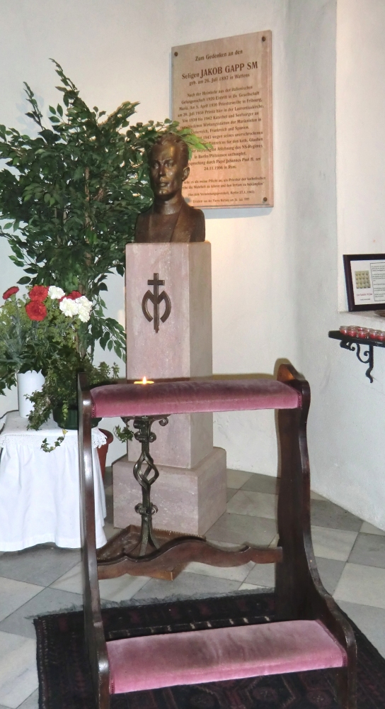 Gedenkstätte in der Pfarrkirche in Wattens