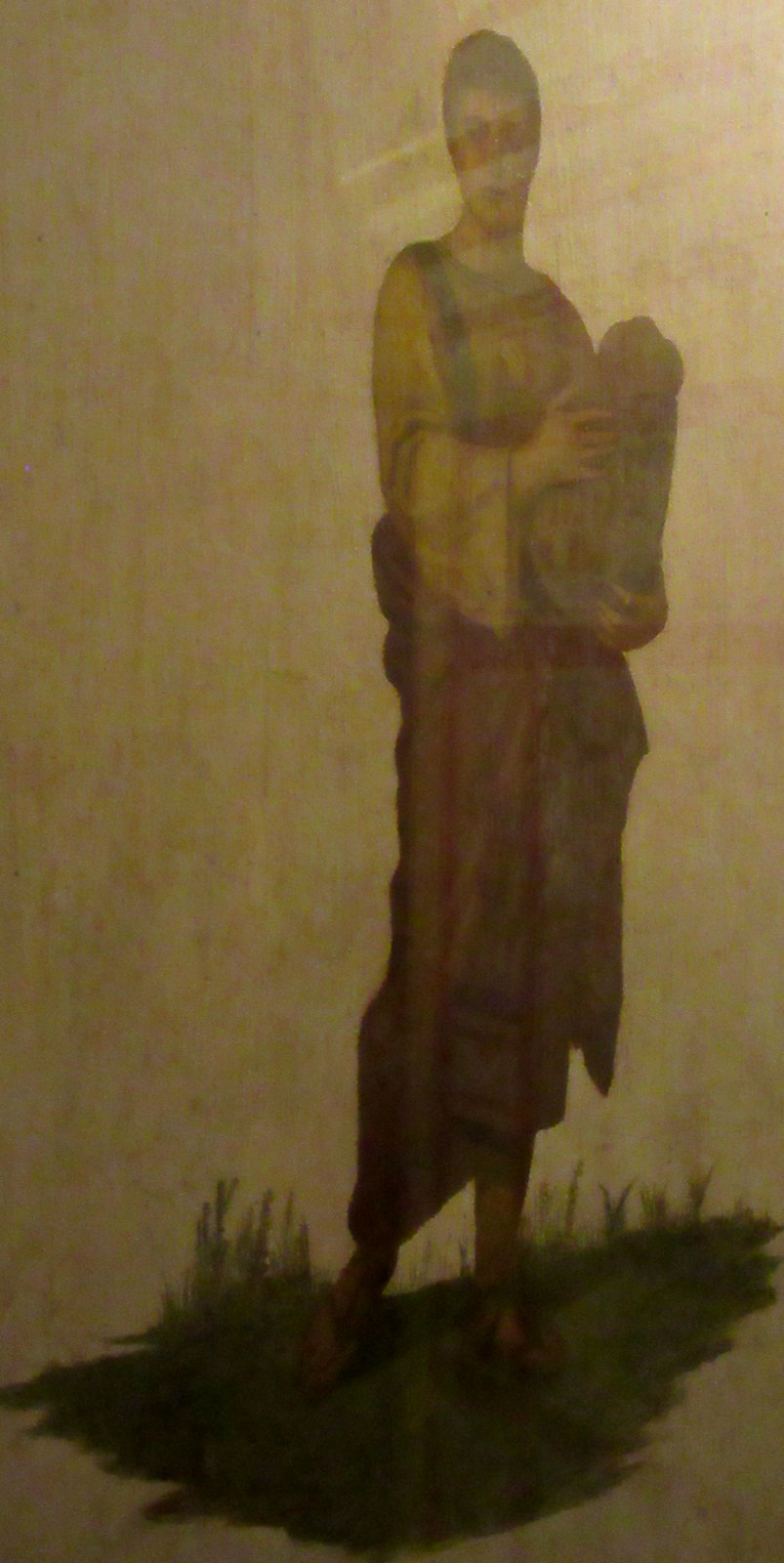 Luigi Carimini: Fresko im Stil der Fresken in römischen Katakomben, 1869-71, 1722, in der Krypta der Kirche Ss. Dodici Apostoli in Rom