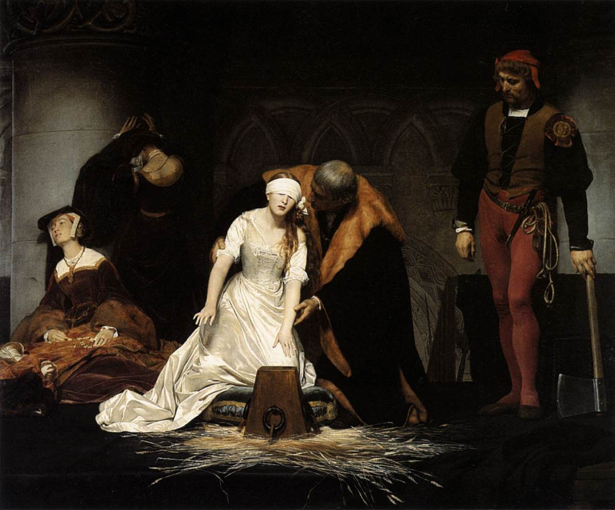 Paul Delaroche: Die Hinrichtung der Lady Jane Grey, 1833, National Gallery in London
