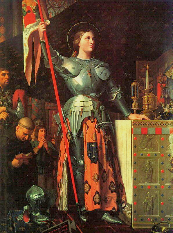 Dominique Ingres (1780-1867): Johanna bei der Krönung von Karl VII. in der Kathedrale in Reims