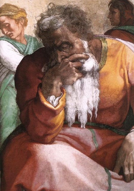 Michelangelo, Fresco, 1511, in der Sixtinischen Kapelle in Rom