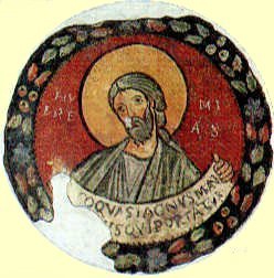 Fresko, um 1120, Pinacoteca in den Vatikanischen Museen in Rom 
