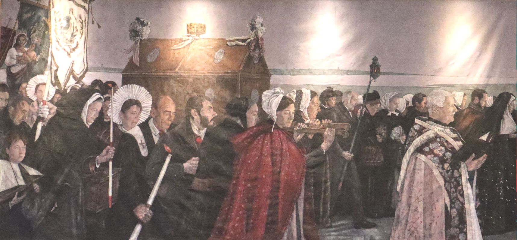 Gemälde: Jodokus-Prozession, in der Pfarrkirche in Saint-Josse