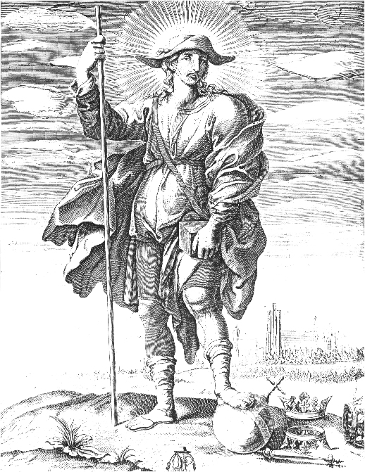 Kupferstich, 1667, aus Montreuil - dem heutigen Montreuil-sur-Mer in der Picardie