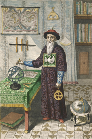 Darstellung aus: Athanasius Kircher: Toonneel van China (China Monumentis), Amsterdam, 1668, im Getty Research Institute in Los Angeles