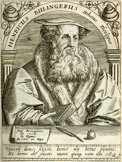 Heinrich Bullinger. Aus: Boissard, Jean-Jacques: Bibliotheca chalcographica, Partes 1-5, Heidelberg, Clemens Ammon o.J. (1669)