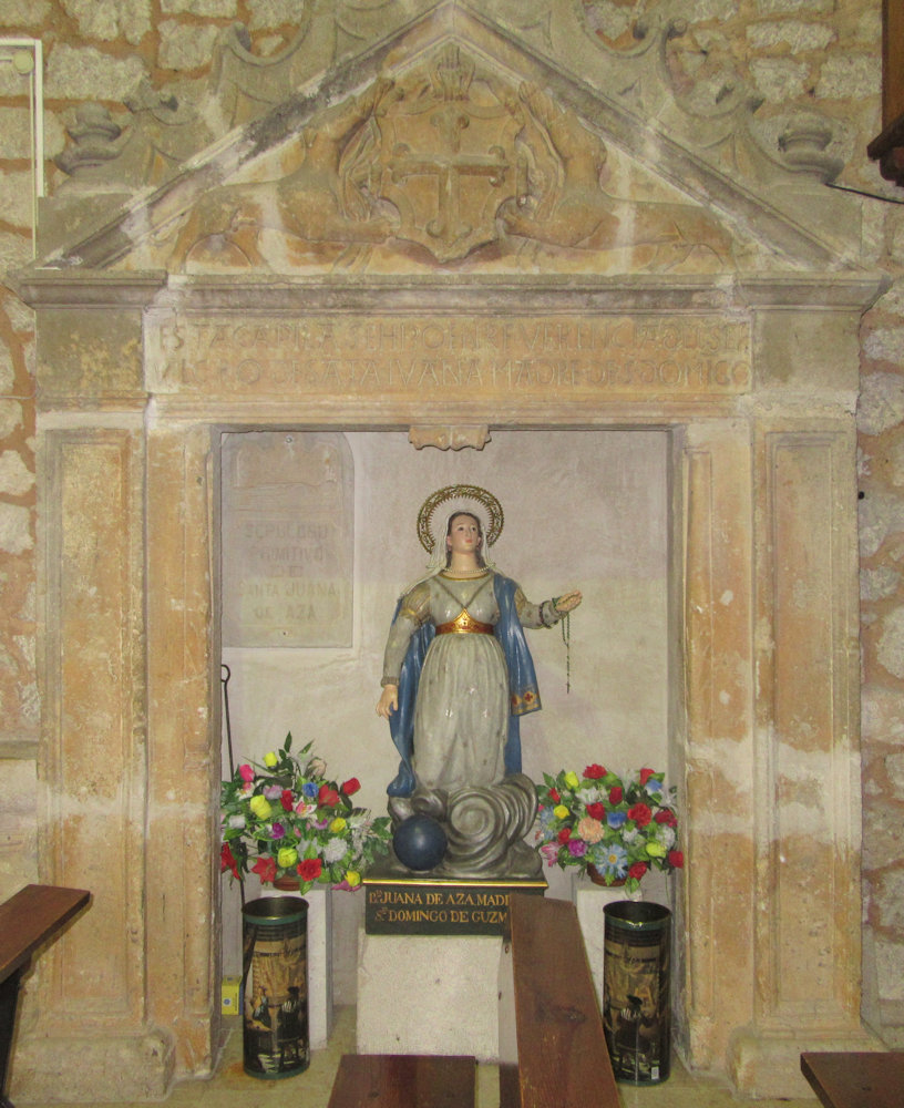 Johannas Grab in der Pfarrkirche in Caleruega