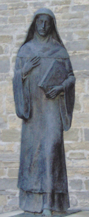 Costantino Affer: Bronzestatue, 1965, in der Basilika Santa Maria Assunta in Bagno di Romagna