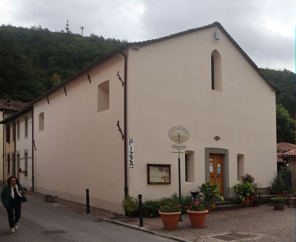 Kirche des ehemaligen Klosters Santa Lucia, heute eine Gaststätte in Bagno di Romagna