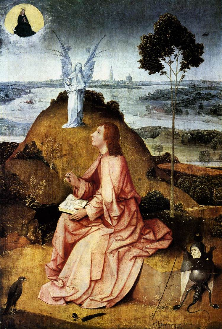 Hieronymus Bosch (um 1450 - 1516): Johannes auf Patmos, Gemäldegalerie in Berlin