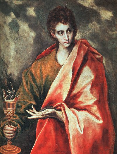 El Greco: Johannes, der Evangelist, um 1600, Museo del Prado in Madrid