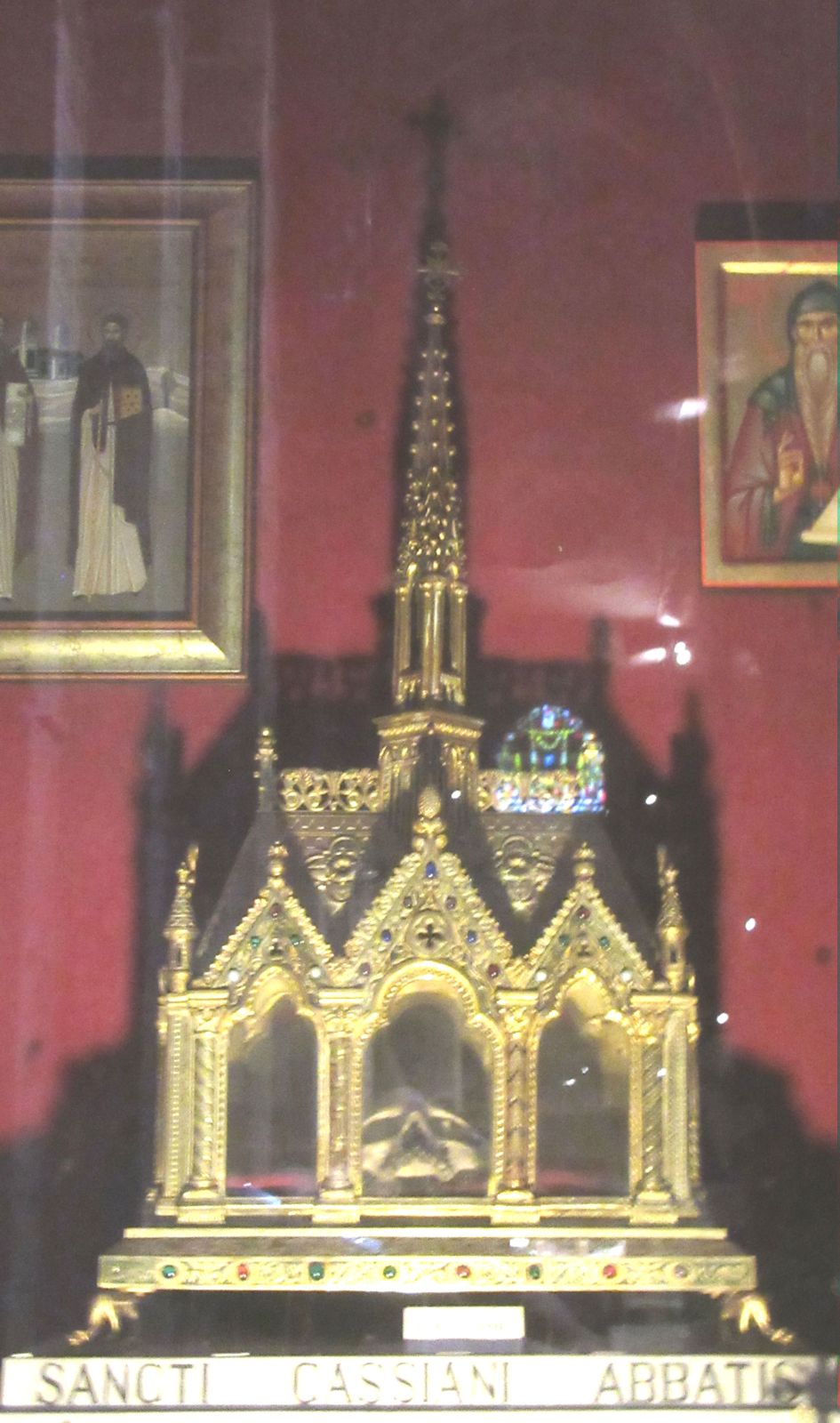 Johannes' Kopf reliquie in der Kirche des Klosters Saint-Victor in Marseille