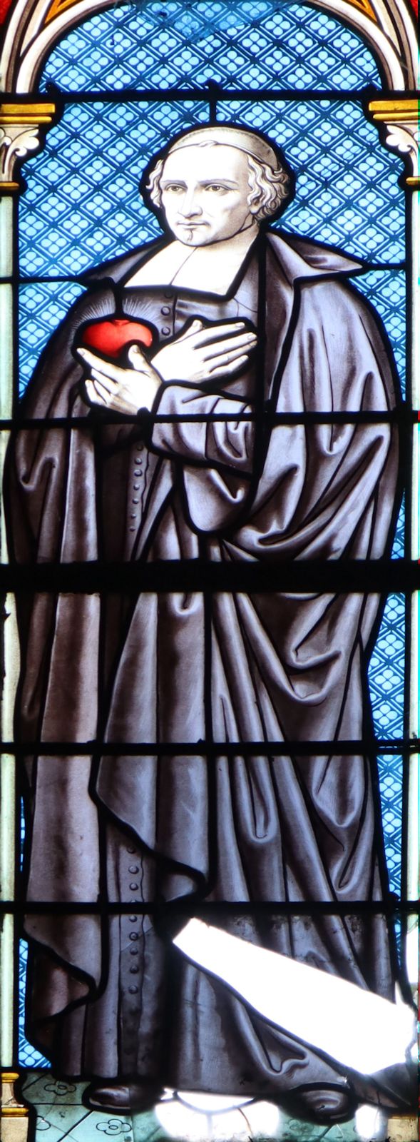 Eugène Louis Léon Mazuet: Glasfenster, 1920, in der Pfarrkirche Saint-Pierre in Blaye bei Bayeux