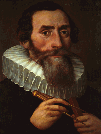 unbekannter Maler aus Prag: Johannes Kepler im Alter von 39 Jahren, ...