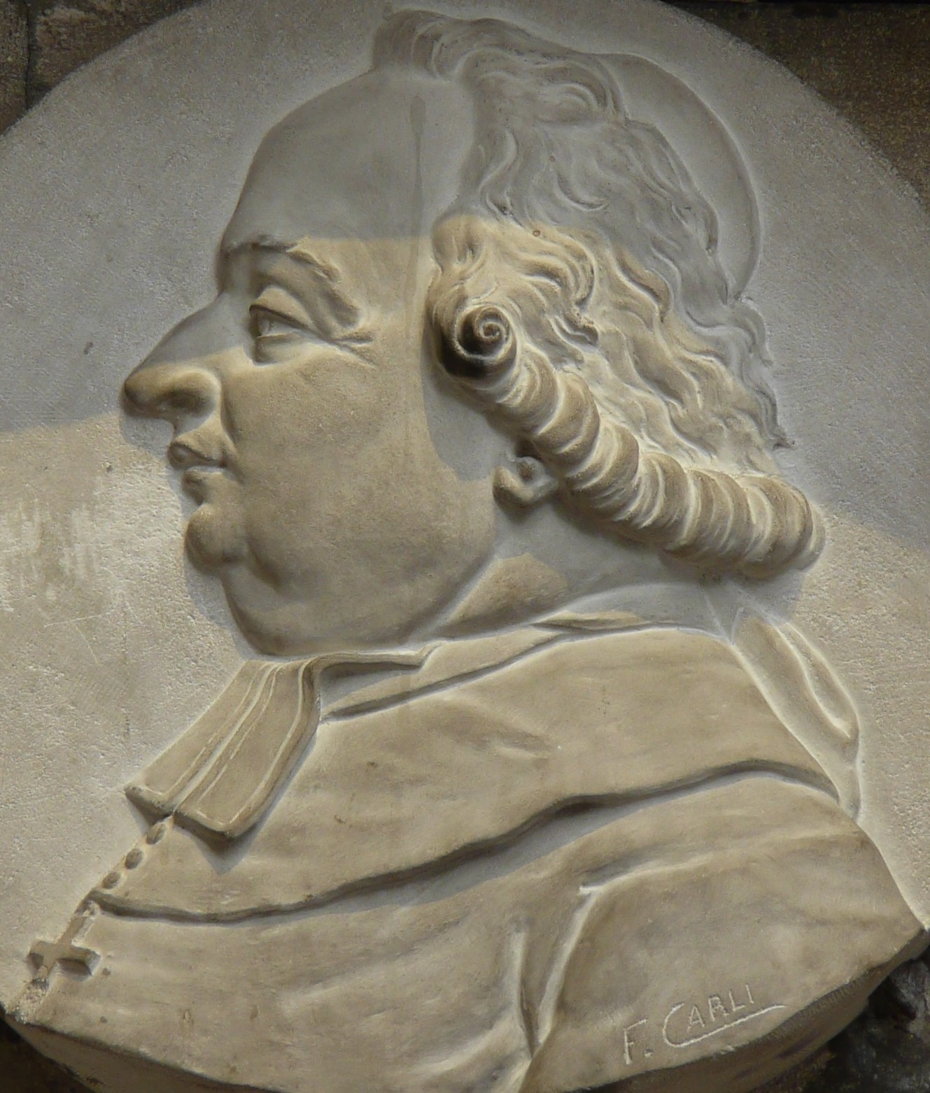 François Carli: Marmorrelief in der Kirche St. Trophime der früheren Kathedrale in Arles