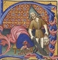 Brevier des Martin von Aragon, 14. Jahrhundert: Die Enthauptung Johannes' des Täufers