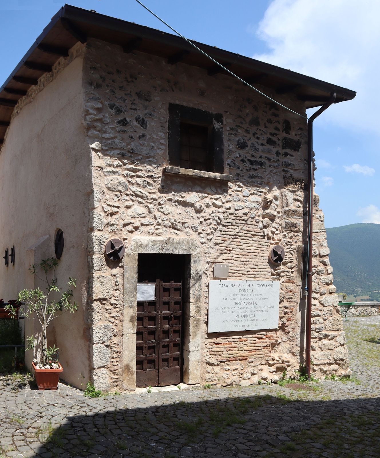 Johannes' Geburtshaus in Capestrano