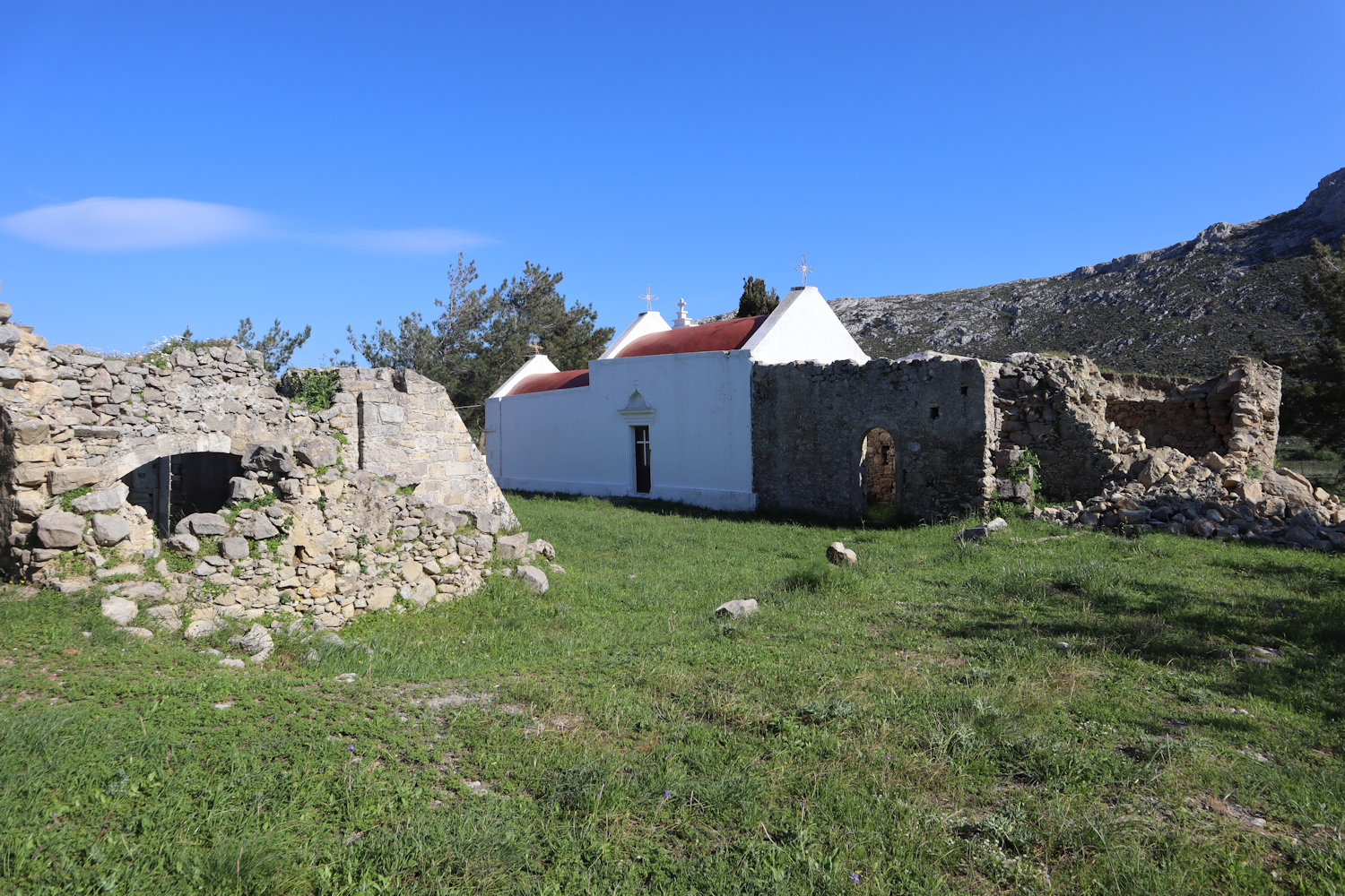 Kloster Agia Sofía bei Armeni, heute wieder verlassen