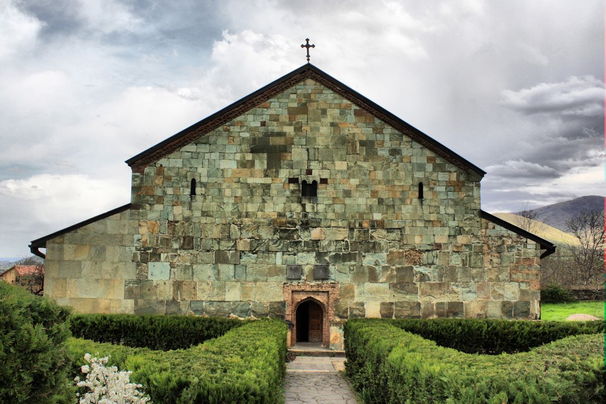 Sion-Kathedrale in Bolnisi, erbaut 478 bis 493, die älteste erhaltene Kirche in Georgien