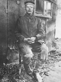 Josef Engling als Soldat im Februar 1918