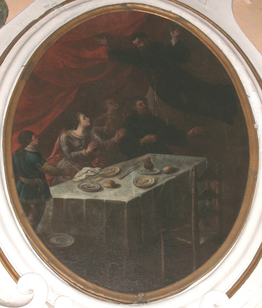 Fresko: Der fliegende Josef, im Santuario von Josef in Copertino