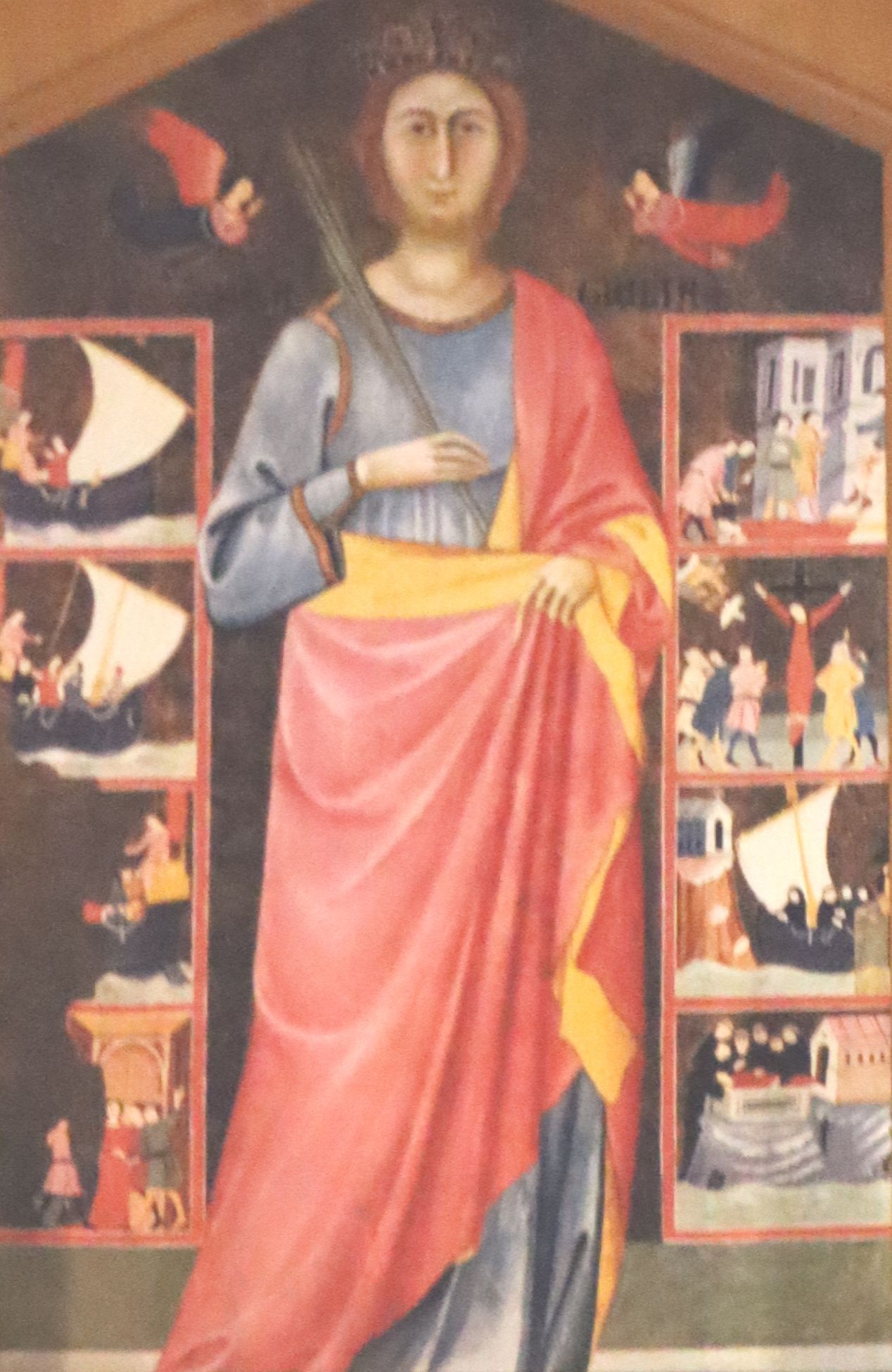 Meister von San Torpè (zugeschrieben): Altarbild mit Szenen aus Julias Leben, 13. Jahrhundert, in der Kirche Santa Giulia in Livorno