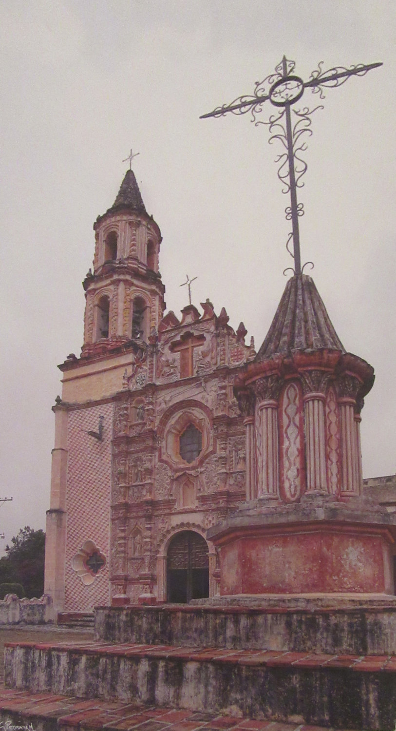 Missionsstation San Francisco del Valle de Tilaco, errichtet 1754 bis 1762, Bild im Museum neben seinem Wohnhaus