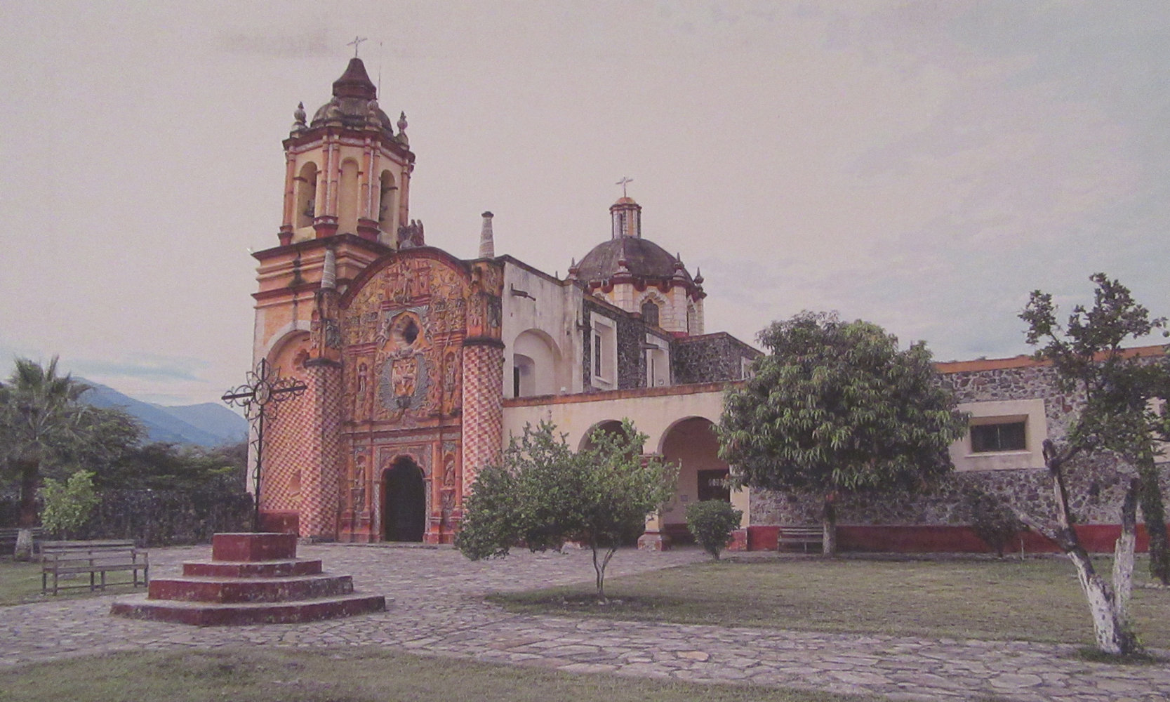 Missionsstation San Miguel Concá, errichtet 1754 bis 1758, Bild im Museum neben seinem Wohnhaus