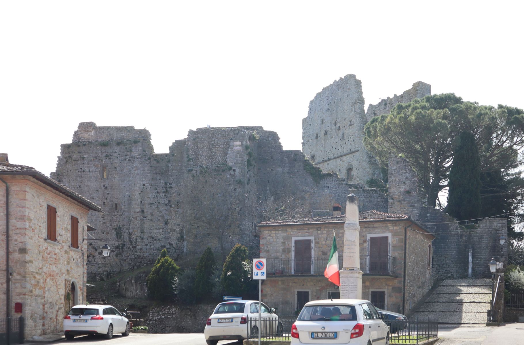 Ruinen des Kastells in Civitella in Val di Chiana