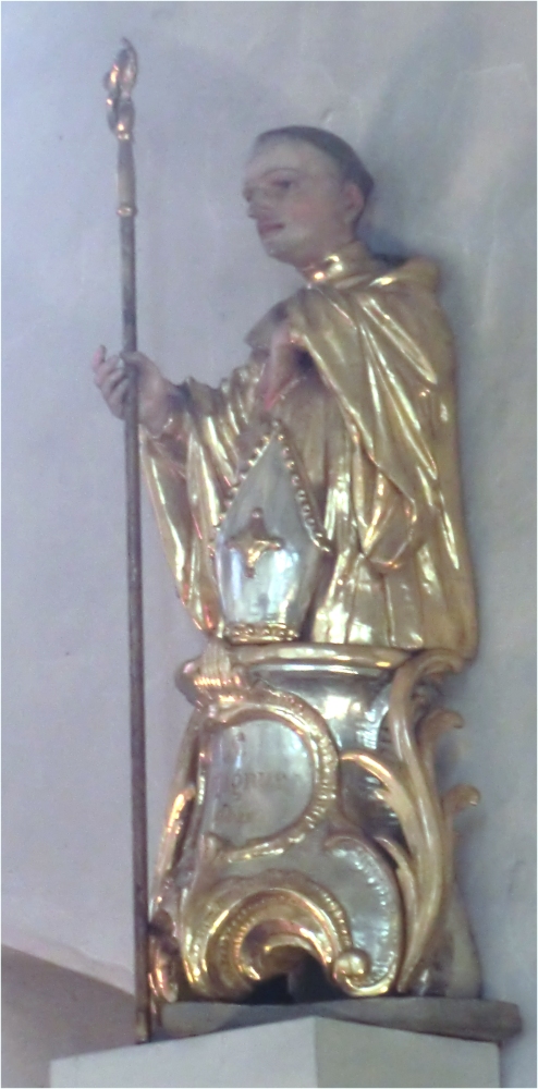 Statue in der St.-Justus-Kirche in Flums